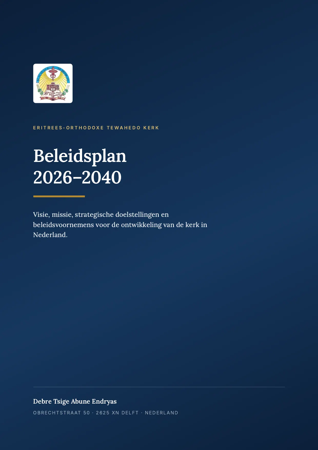 Beleidsplan 2026–2040, pagina 1 van 17