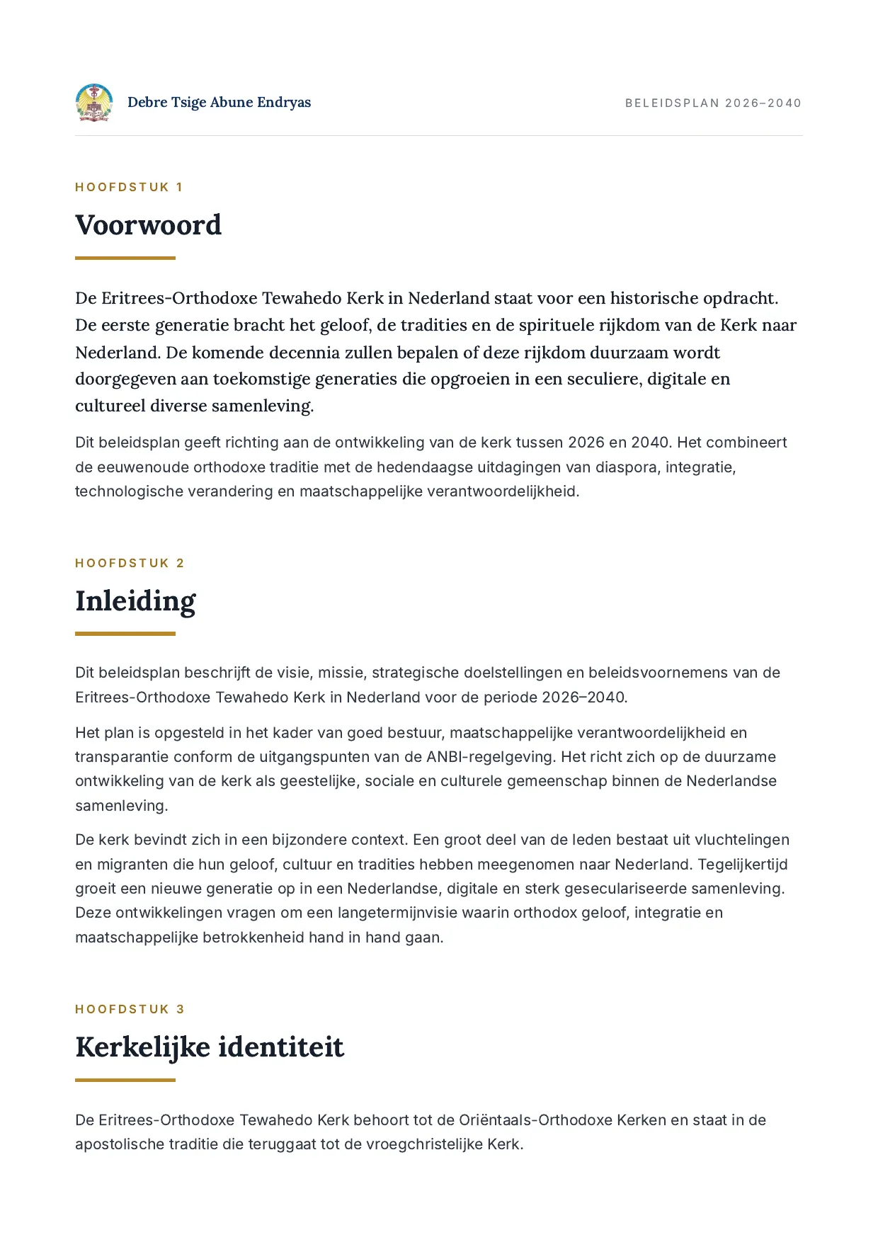 Beleidsplan 2026–2040, pagina 3 van 17